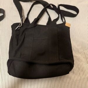 Black Canvas Tote Bag